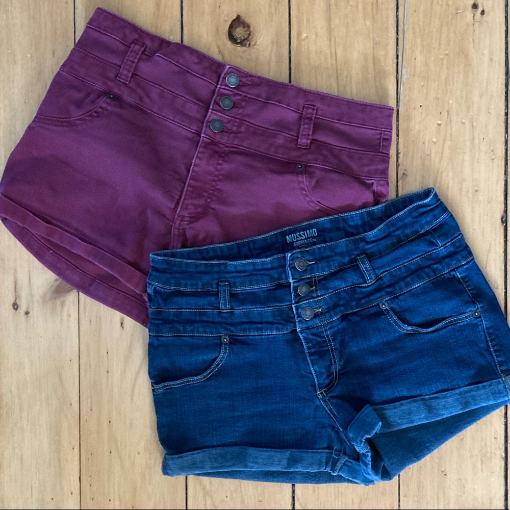 2 High Rise Shorts